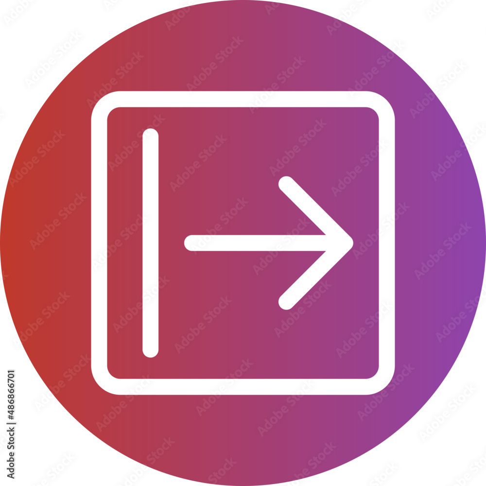 logout gradient icon logout gradient icon
