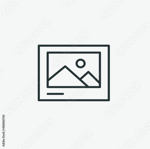 image vector icon isolated. portrait, photo, gallery, picture symbol