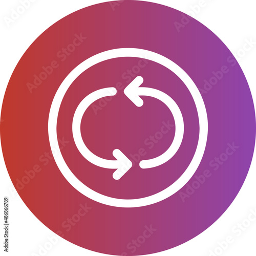 repeat once gradient icon