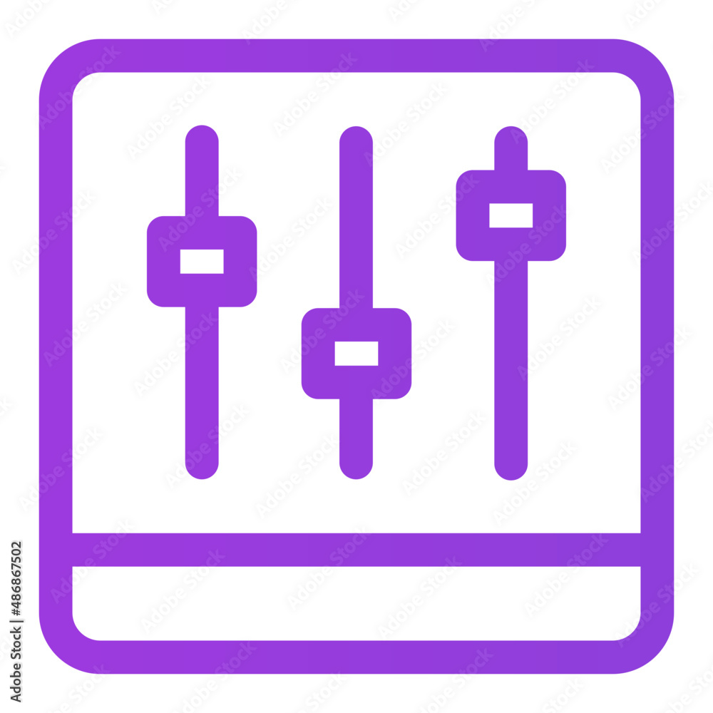 equalizer gradient icon