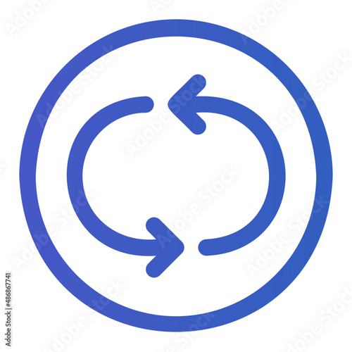 repeat once gradient icon