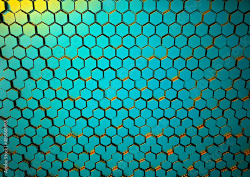 Honeycomb structure background. 3D rendering.