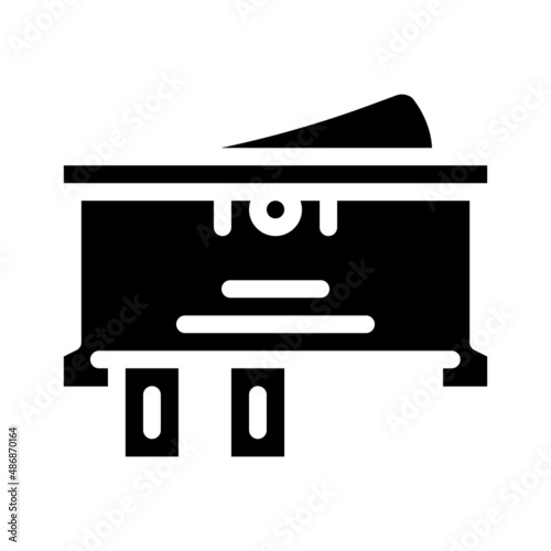 single pole single throw switch glyph icon vector. single pole single throw switch sign. isolated contour symbol black illustration