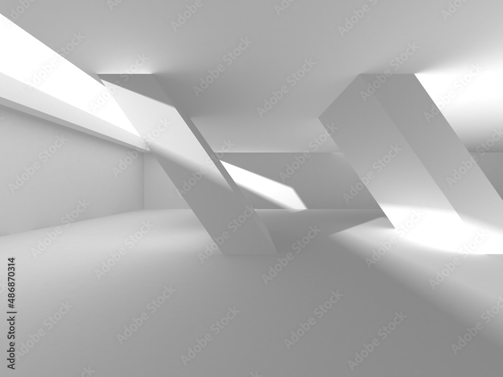 Abstract White Architecture Design Concept Abstract White Architecture Design Concept