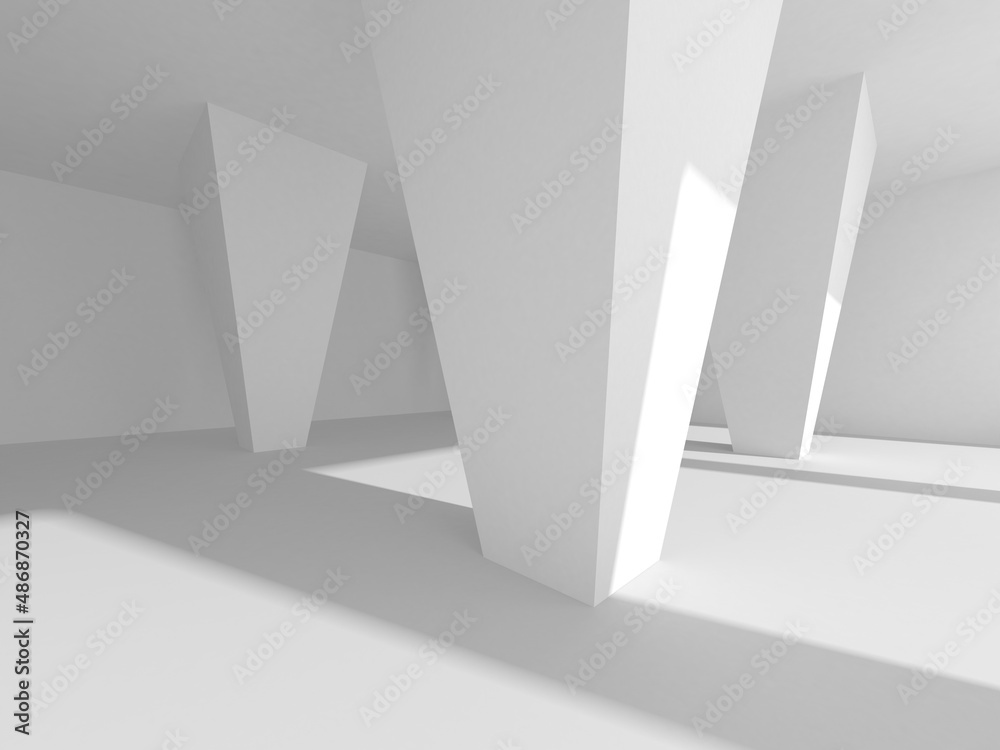 Abstract White Architecture Design Concept Abstract White Architecture Design Concept
