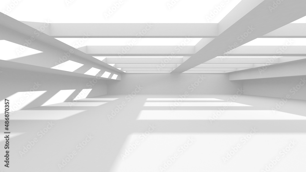 Obraz premium Abstract White Architecture Design Concept