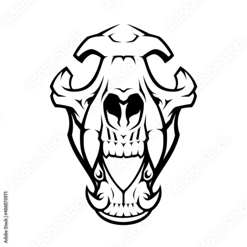 Wolf Skull Logo