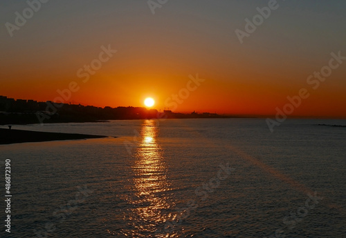 bella immagine dell'alba sul litorale di Ostia © tiziana