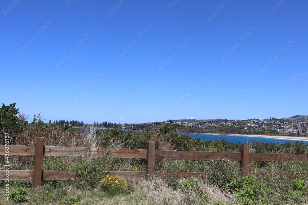View of Bombo Beach, Kiama South coast NSW