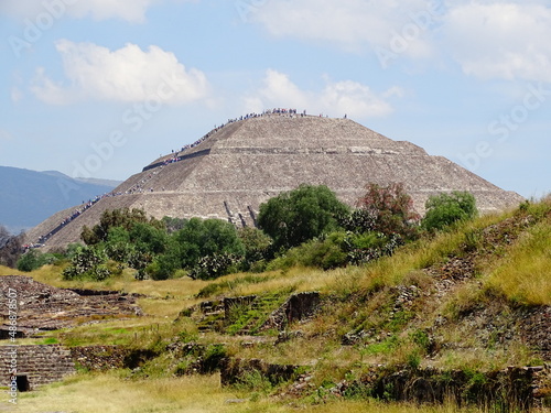 Teotihuacan Sun and Moon pyramids outside Mexico City