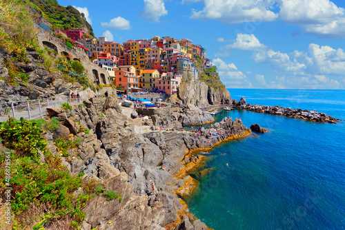 Wunderschönes Dorf Manarola in Cinque Terre, Italien