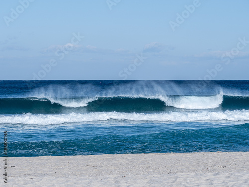 south korea in the east sea waves