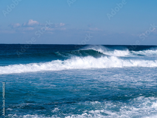 south korea in the east sea waves