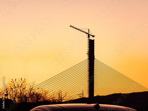 bridge at sunset