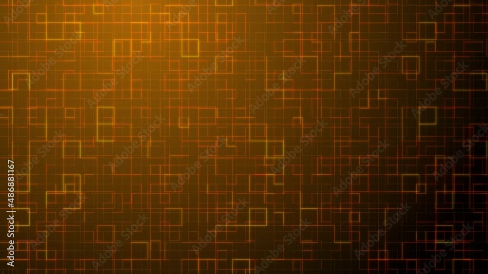 Dark yellow tech squares animated motion background. Video graphic design Dark yellow tech squares animated motion background. Video graphic design