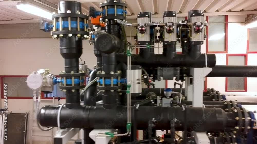 Backwash water pipeline in Water Purification Treatment Plant