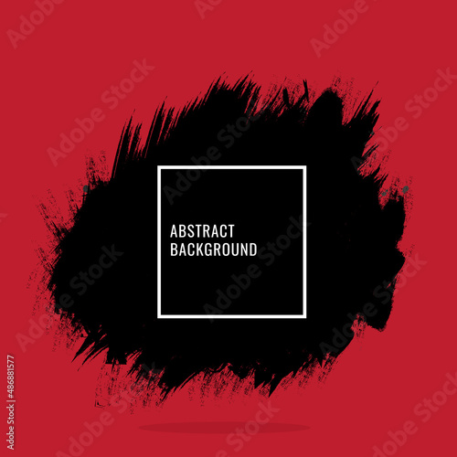 Abstract grunge freeform red and black background.
