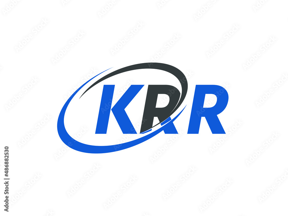 KRR letter creative modern elegant swoosh logo design KRR letter creative modern elegant swoosh logo design