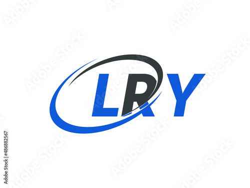 Free Download LRY letter creative modern elegant swoosh logo design - GFXLoad