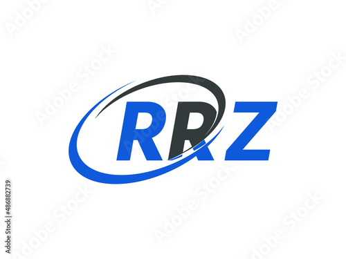RRZ letter creative modern elegant swoosh logo design