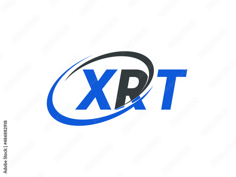 XRT letter creative modern elegant swoosh logo design XRT letter creative modern elegant swoosh logo design