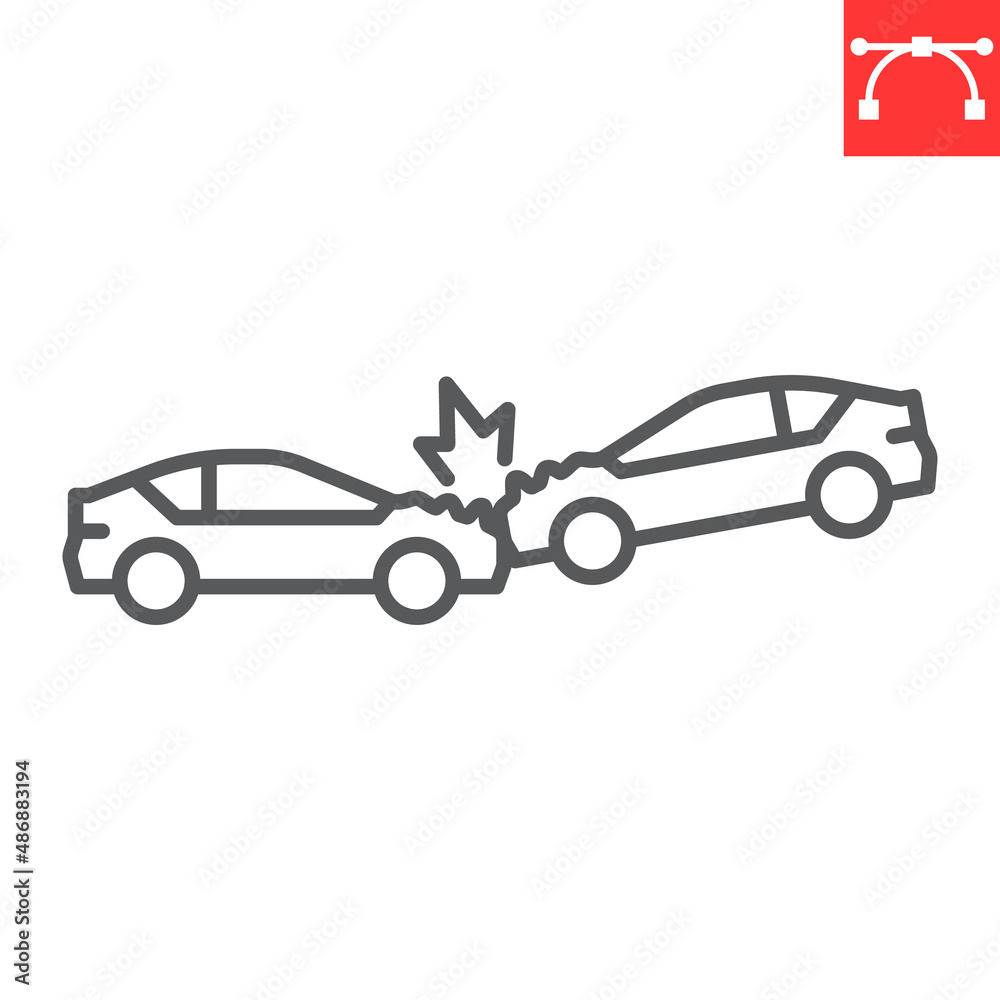 Premium Vector  Crashed cars icon