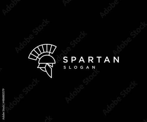 Spartan logo icon design template