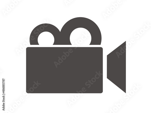 Video camera icon. Cinema camera icon