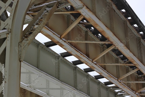 Fototapeta Naklejka Na Ścianę i Meble -  railway bridge over river
