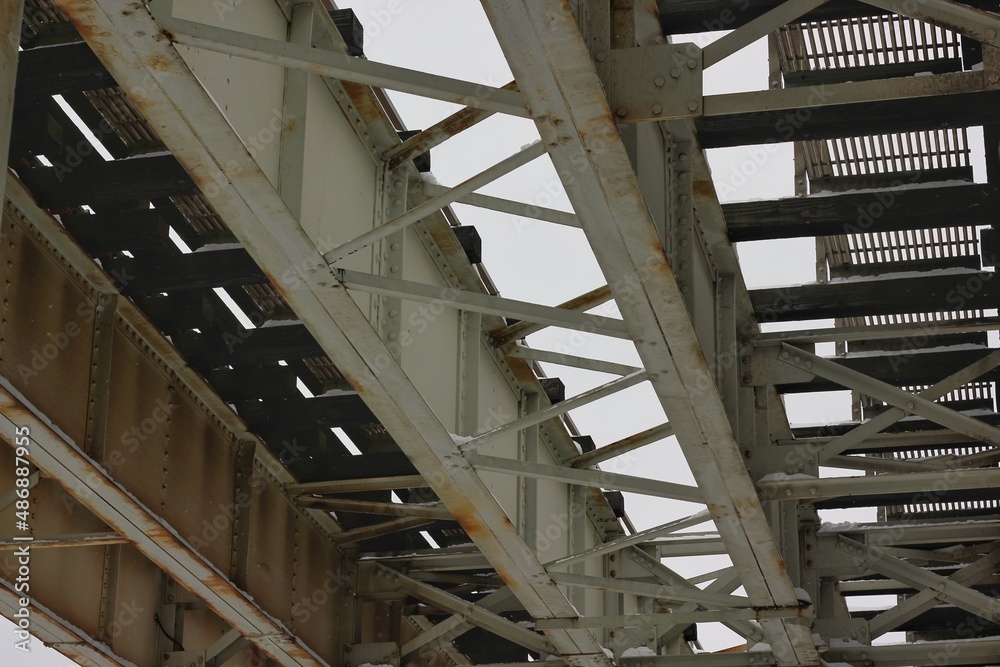 overhead train platform