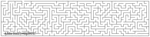 Vector illustration of maze or labyrinth isolated on white background