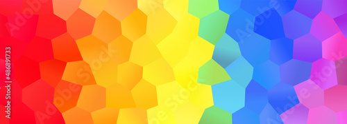 Abstract bright rainbow background. Trendy geometric modern pattern