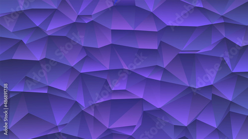 Gradient low poly vector background in very peri, color of the year