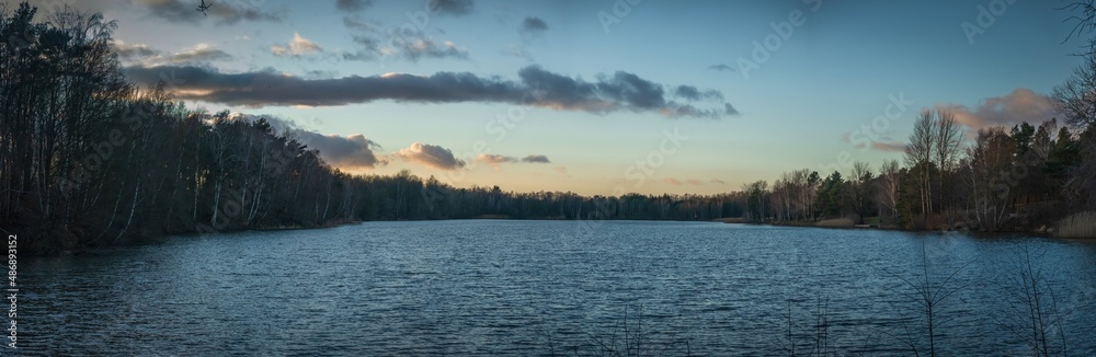 Fototapeta premium See in der Lüneburger Heide