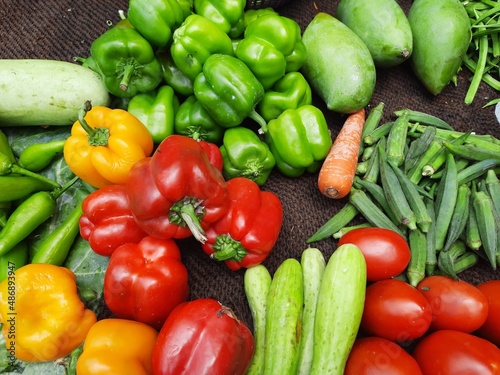 INDIAN VEGETABLE MARKET SHOWN IN THE IMAGE