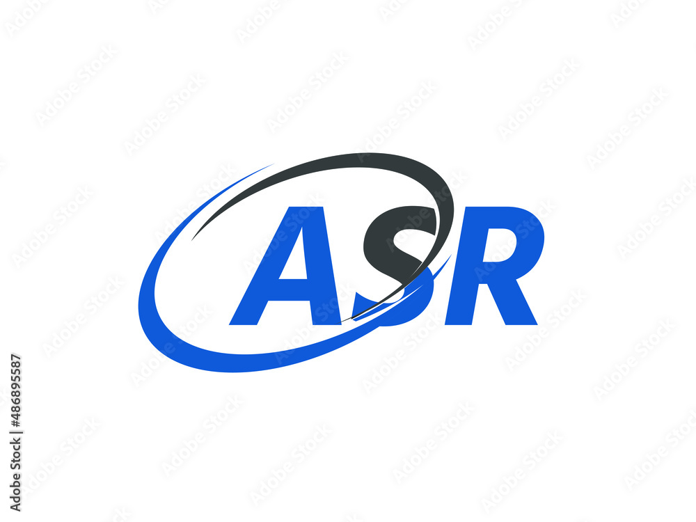 ASR letter creative modern elegant swoosh logo design ASR letter creative modern elegant swoosh logo design