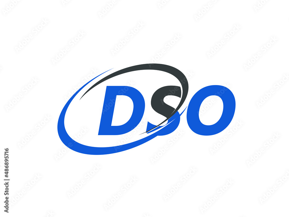DSO letter creative modern elegant swoosh logo design DSO letter creative modern elegant swoosh logo design
