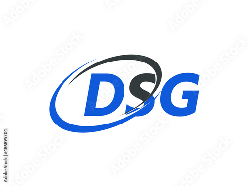 Free Download DSG letter creative modern elegant swoosh logo design - GFXLoad