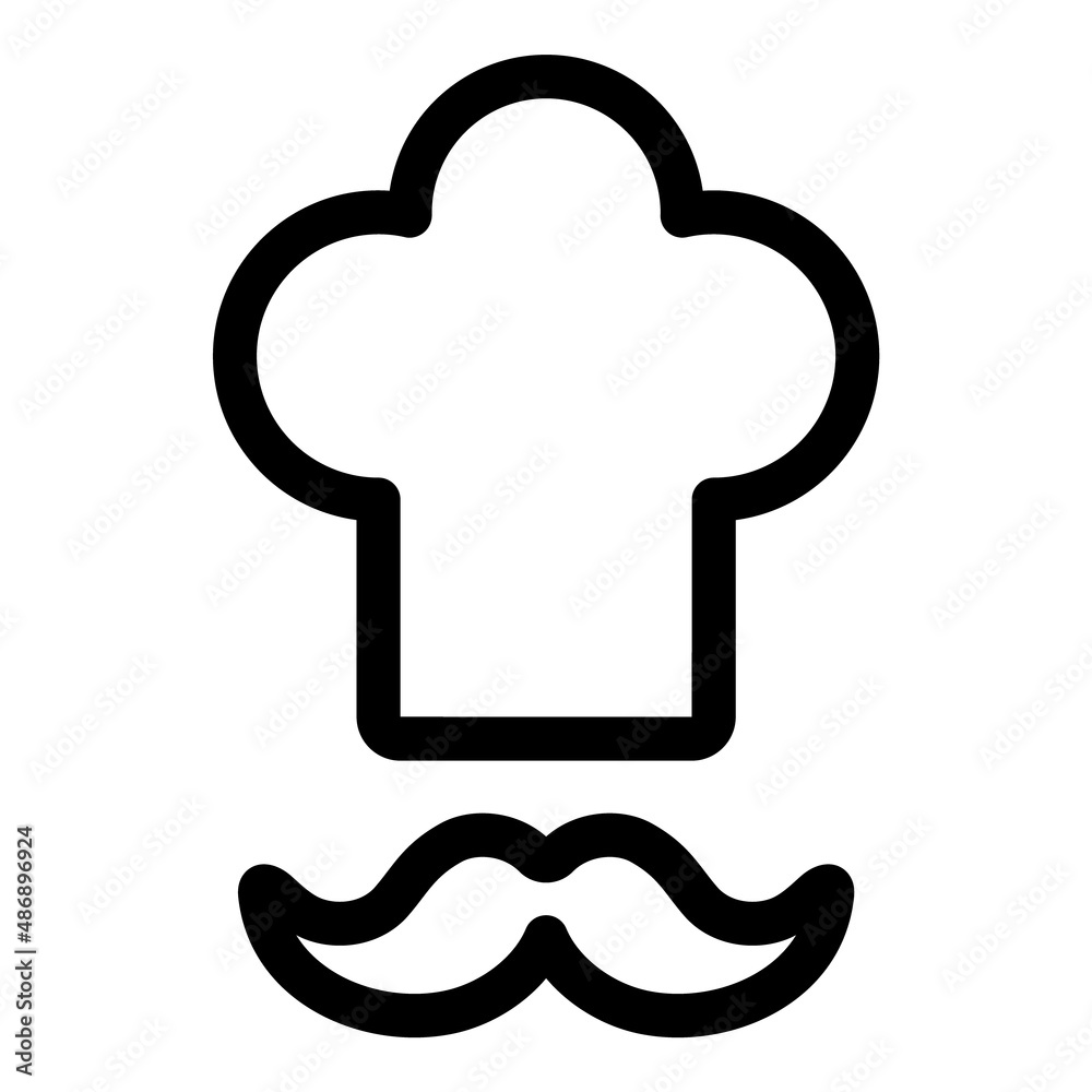 Chef Flat Icon Isolated On White Background Chef Flat Icon Isolated On White Background