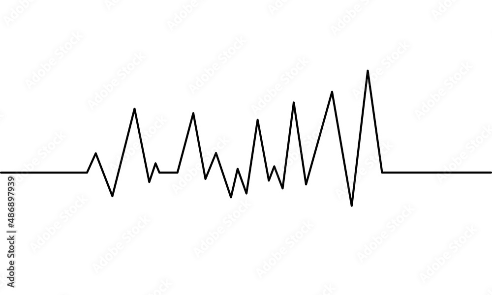 Continuous line drawing of statistic, growth graph business, bar chart icon, object one line, single line art, vector illustration Continuous line drawing of statistic, growth graph business, bar chart icon, object one line, single line art, vector illustration