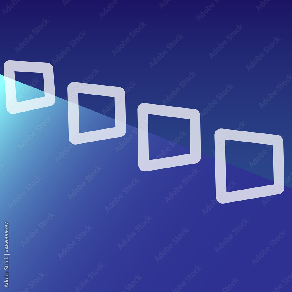 Technology and innovation of neon rectangles on blue background Technology and innovation of neon rectangles on blue background