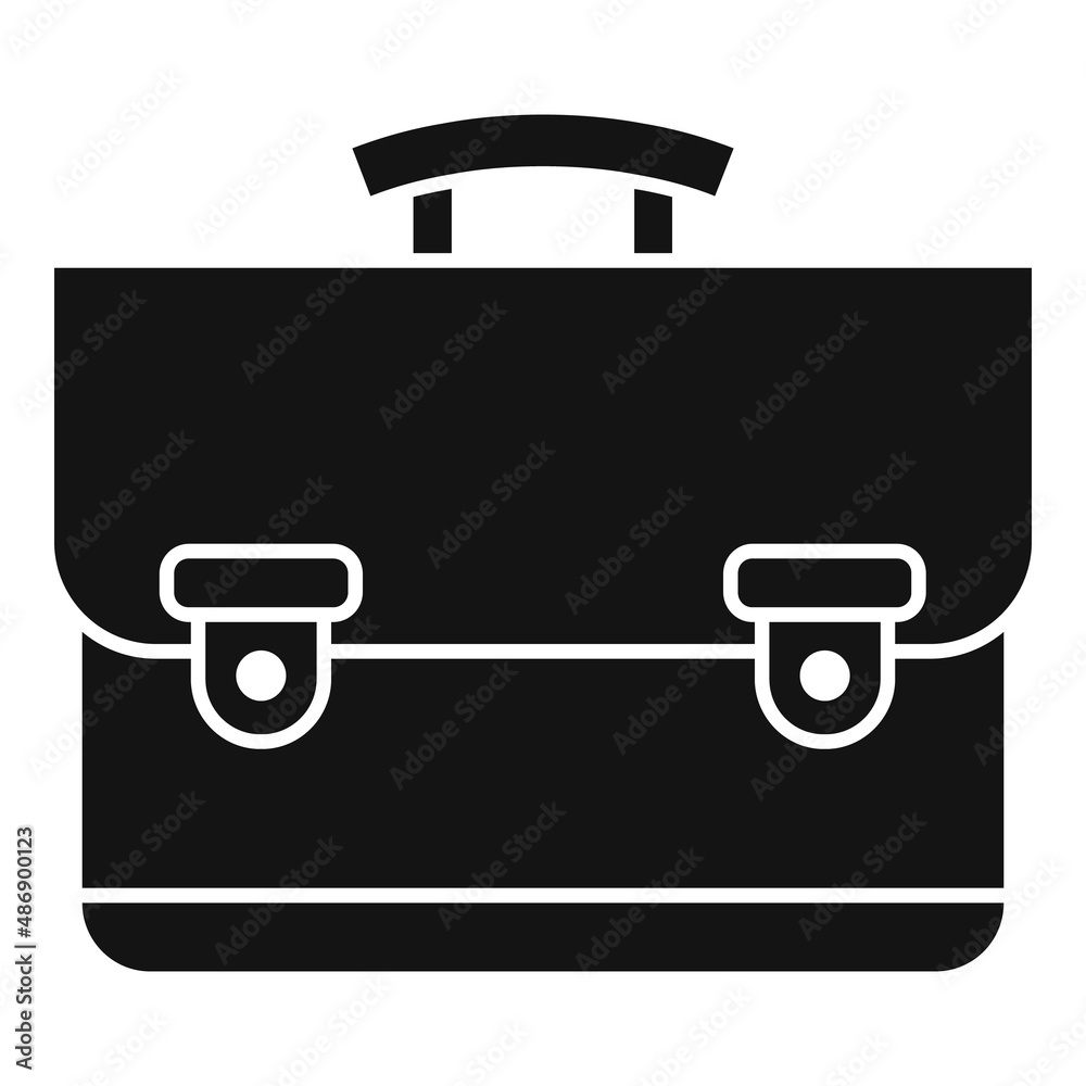Work suitcase icon simple vector. Business bag Work suitcase icon simple vector. Business bag