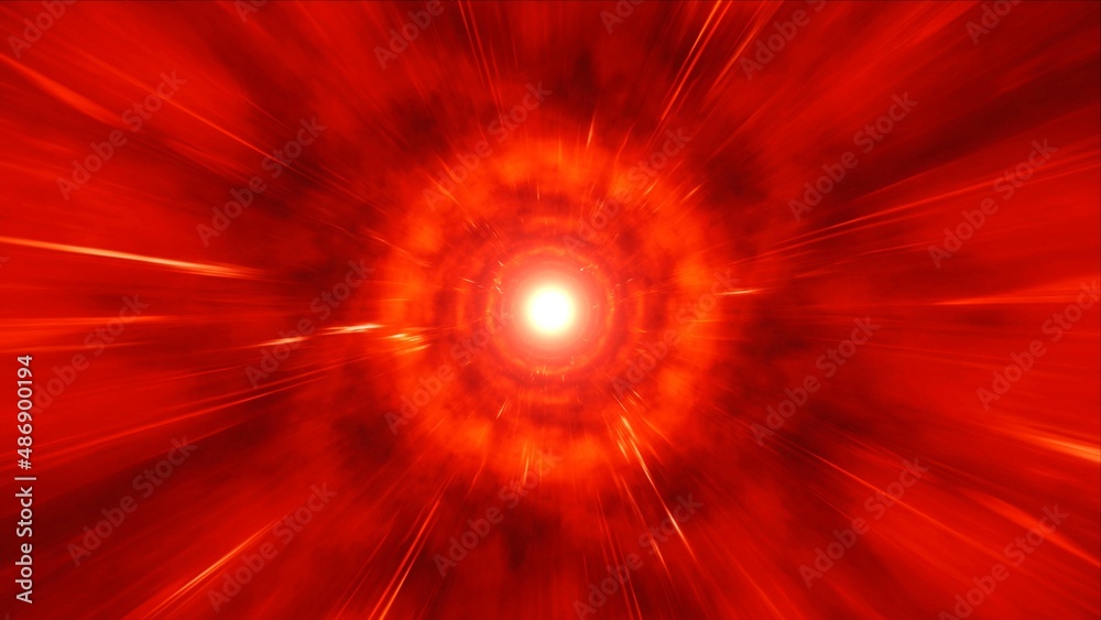 Red Flare Wromhole Tunnel Effect Red Flare Wromhole Tunnel Effect