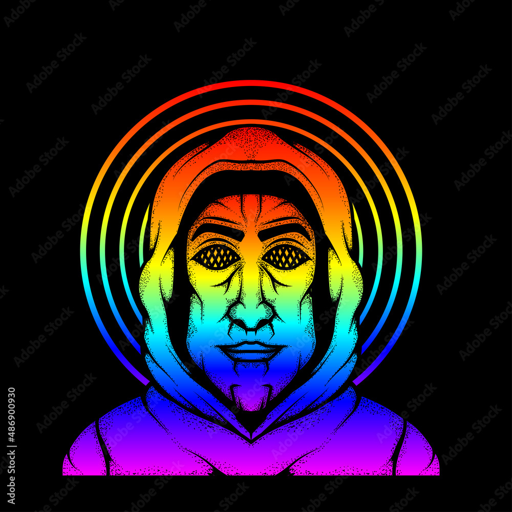 mask man wearing jacket in illustration mask man wearing jacket in illustration
