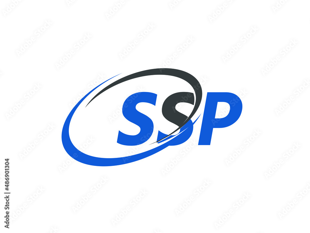 SSP letter creative modern elegant swoosh logo design SSP letter creative modern elegant swoosh logo design