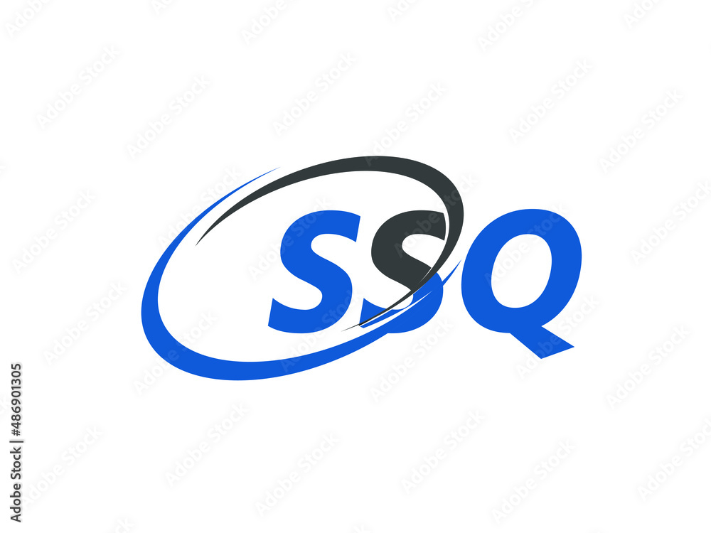 SSQ letter creative modern elegant swoosh logo design SSQ letter creative modern elegant swoosh logo design