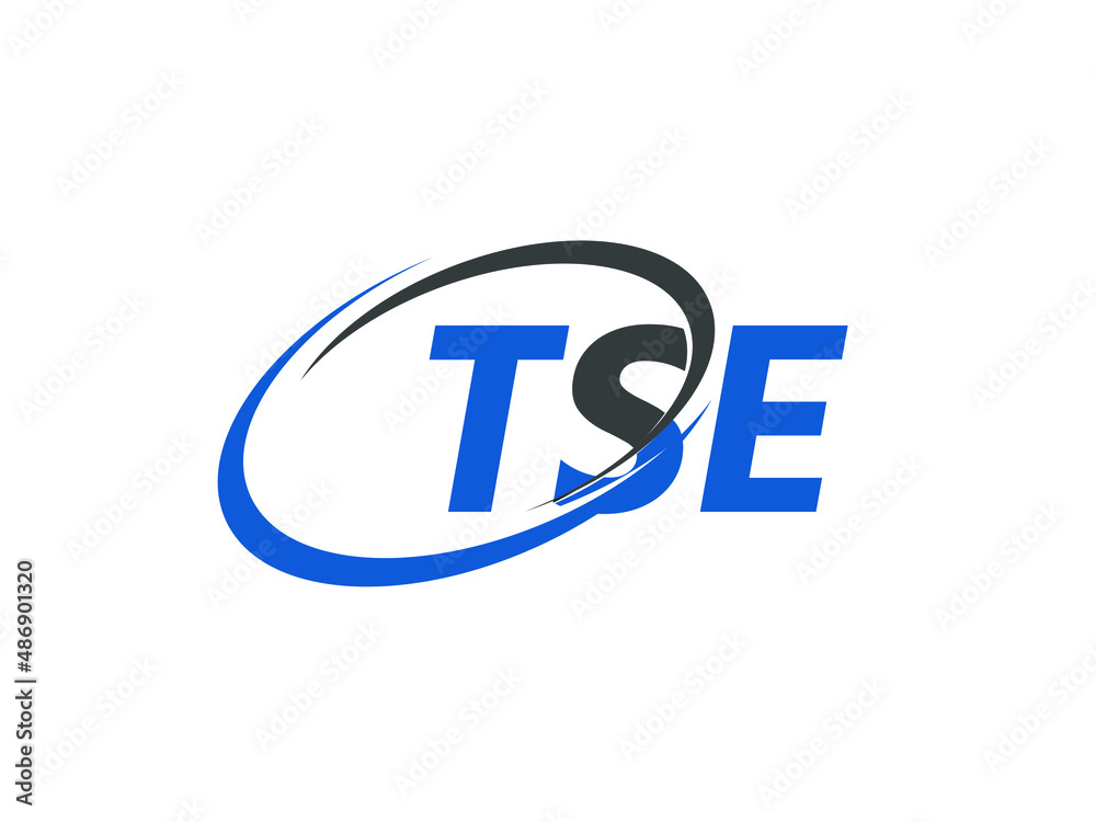 TSE letter creative modern elegant swoosh logo design TSE letter creative modern elegant swoosh logo design