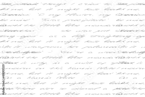 Abstract monochrome text.Vintage background of poems, poetry.