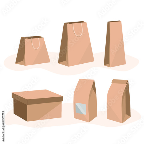 Set of paper bags