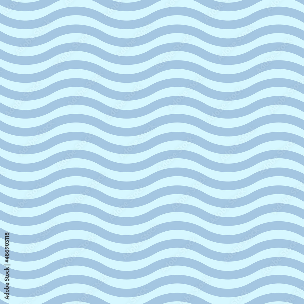 Pattern of blue wavy horizontal lines in flat style for print and design. Vector illustration. Pattern of blue wavy horizontal lines in flat style for print and design. Vector illustration.